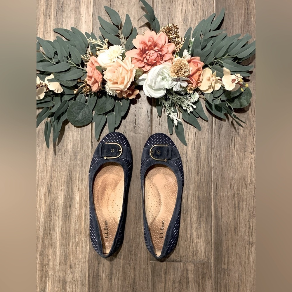 L.L. Bean Polka Dot Flats
